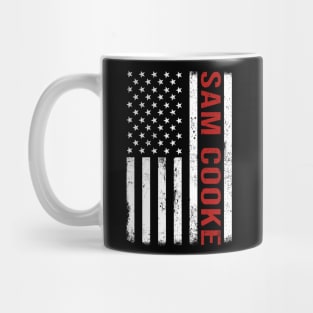 Graphic Sam Cooke Proud Name US American Flag Birthday Gift Mug